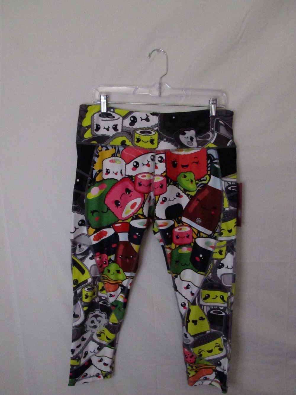 Infinite Alchemy Gear Womens Sushi Print Capri Leggings NWT